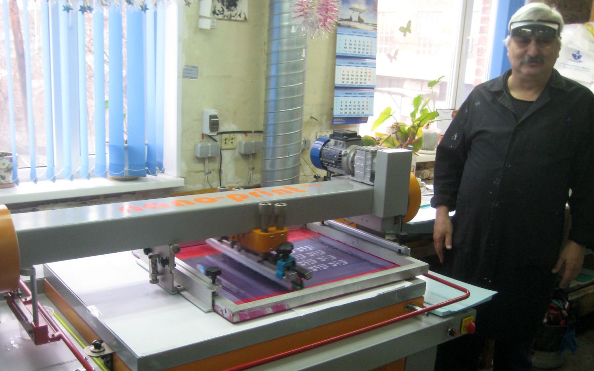Станок NANO PRINT PLUS на производстве Русдеколь