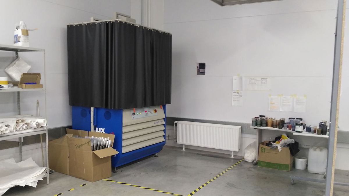 Устройство LUXDRYER HALOGEN на производстве Территория 002