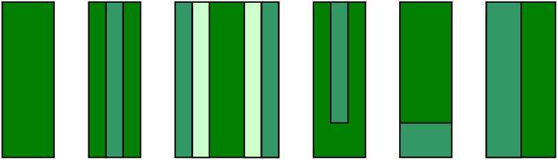 Схема видов ракельных полотен